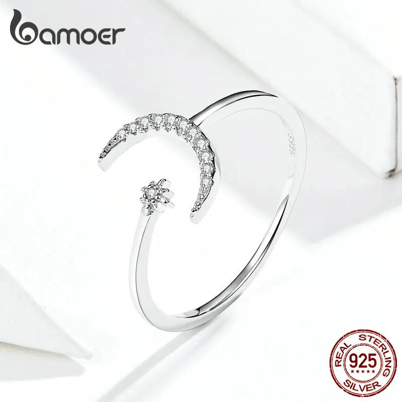 925 Sterling Silver Minimalist Open Adjustable Ring