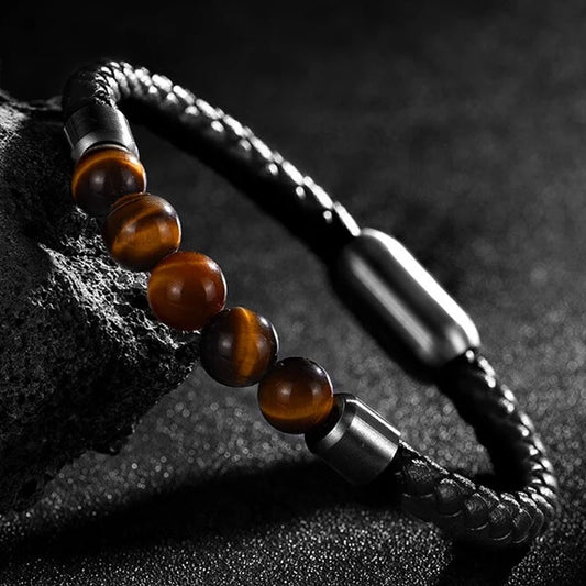 Volcanic Rock Beaded Bracelet