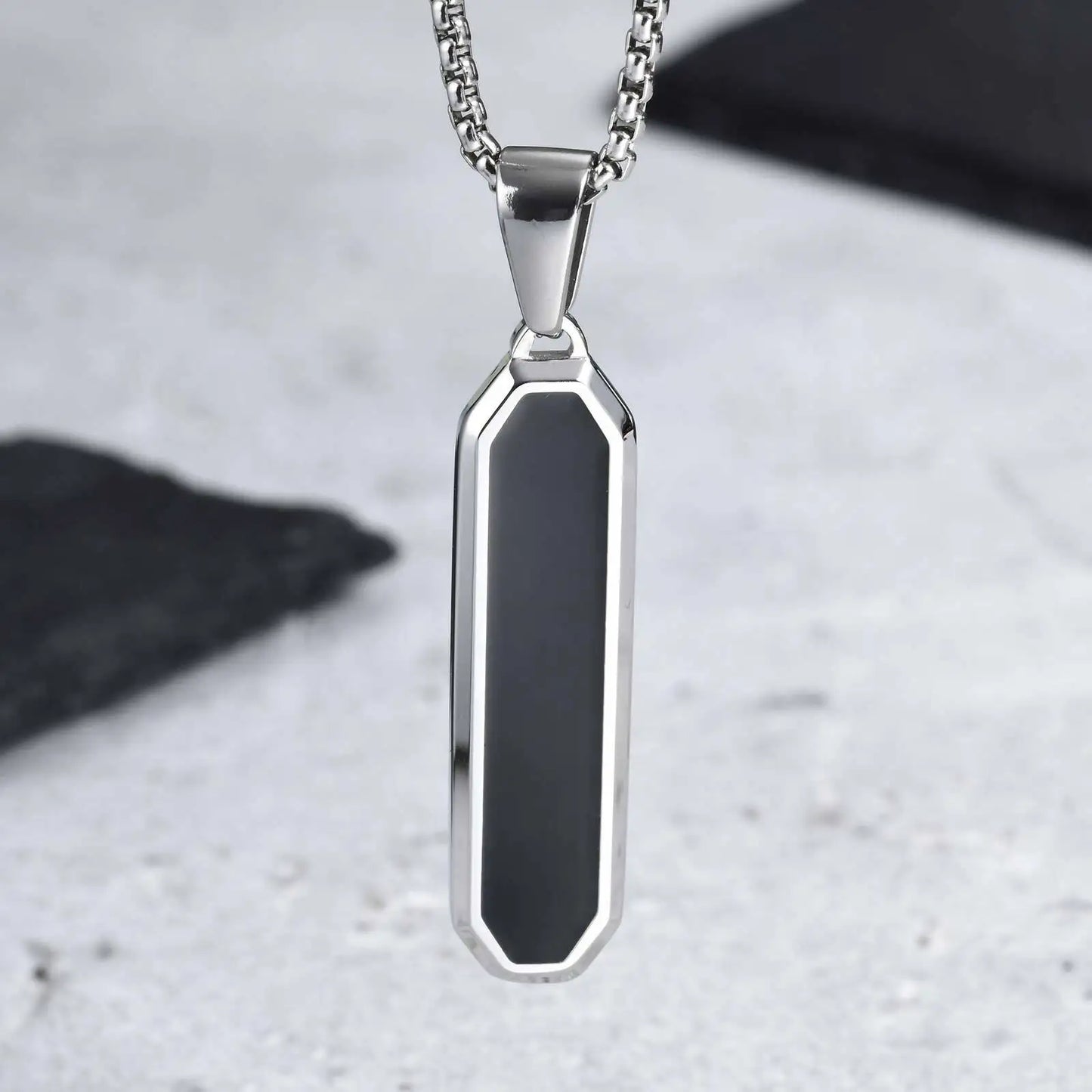 Geometric Square Necklace