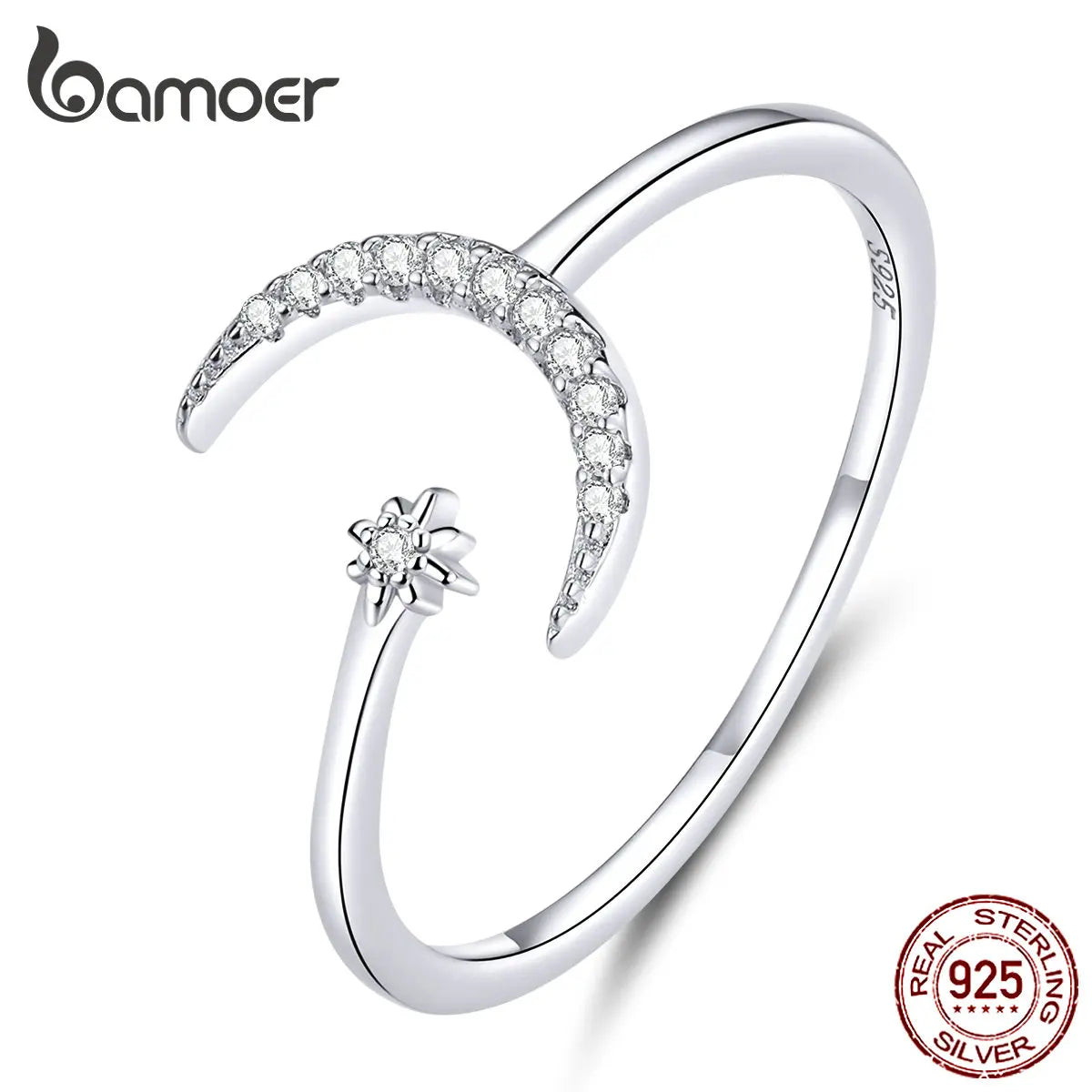 925 Sterling Silver Minimalist Open Adjustable Ring