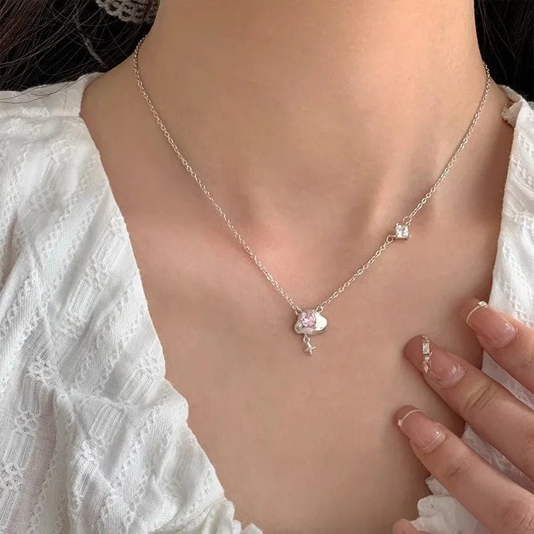 Natural Freshwater Pearl 925 Sterling Silver Necklace