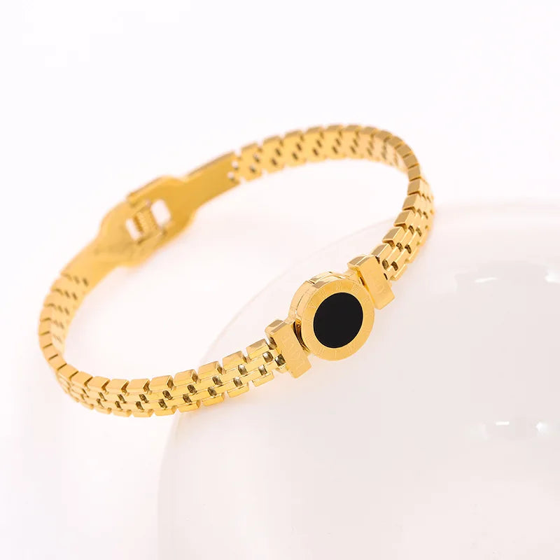 Roman Style Digital Steel Bracelet