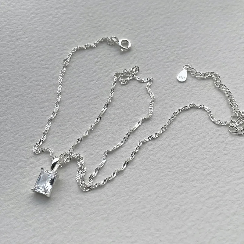 Natural Freshwater Pearl 925 Sterling Silver Necklace