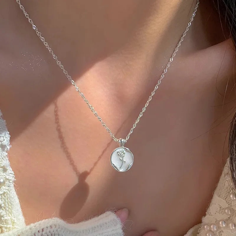 Natural Freshwater Pearl 925 Sterling Silver Necklace