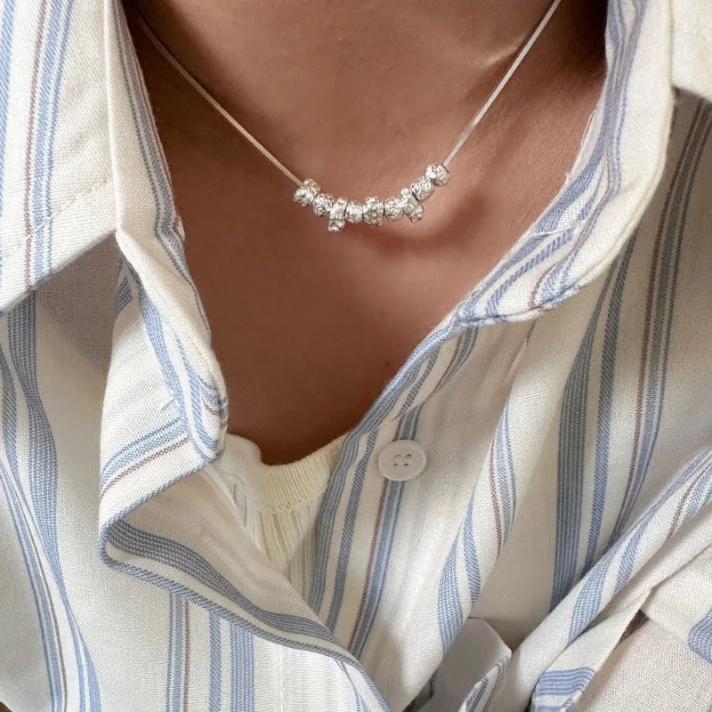 Natural Freshwater Pearl 925 Sterling Silver Necklace
