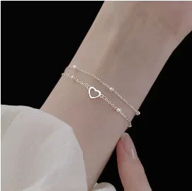 Braided Gold Color Leaf Bracelets