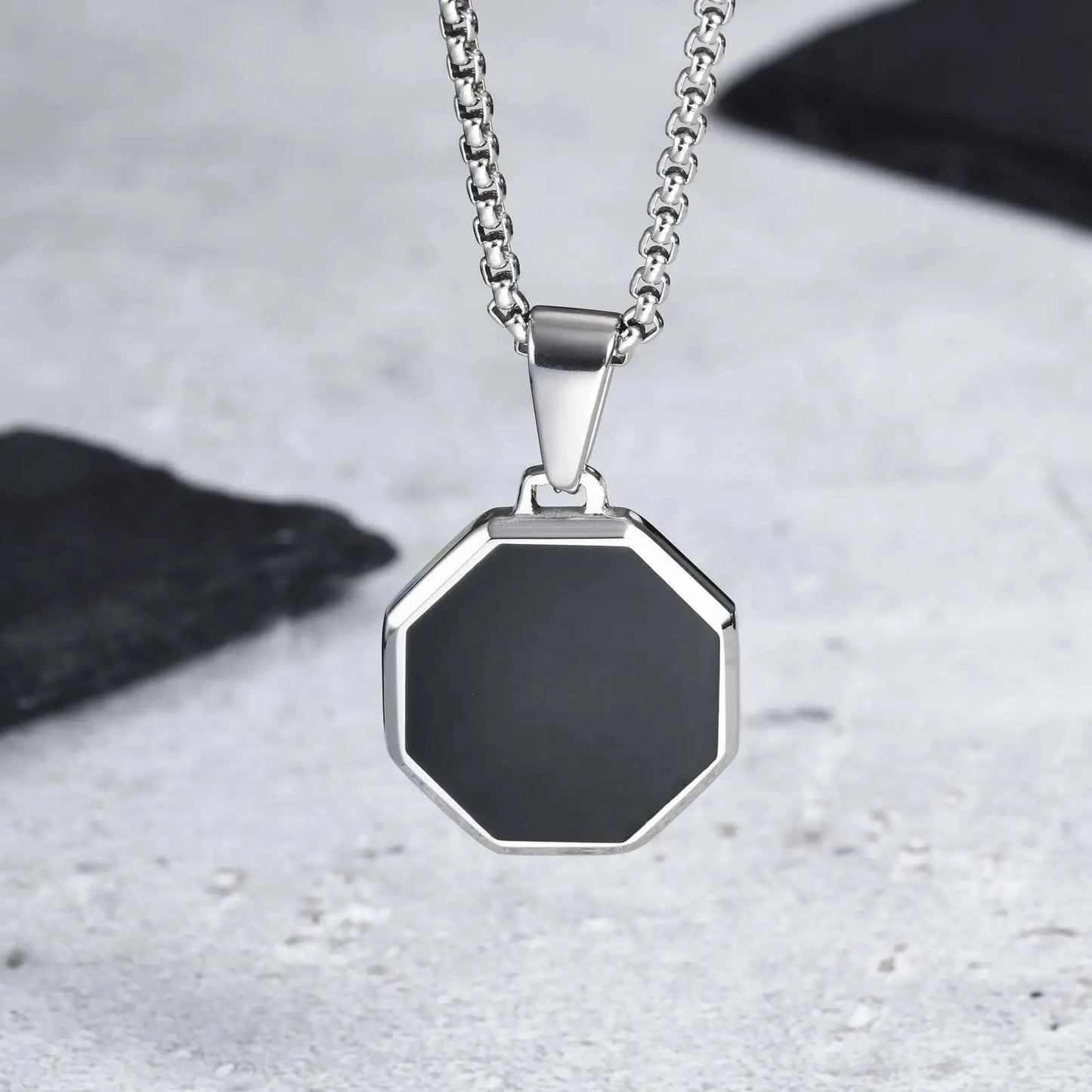 Geometric Square Necklace