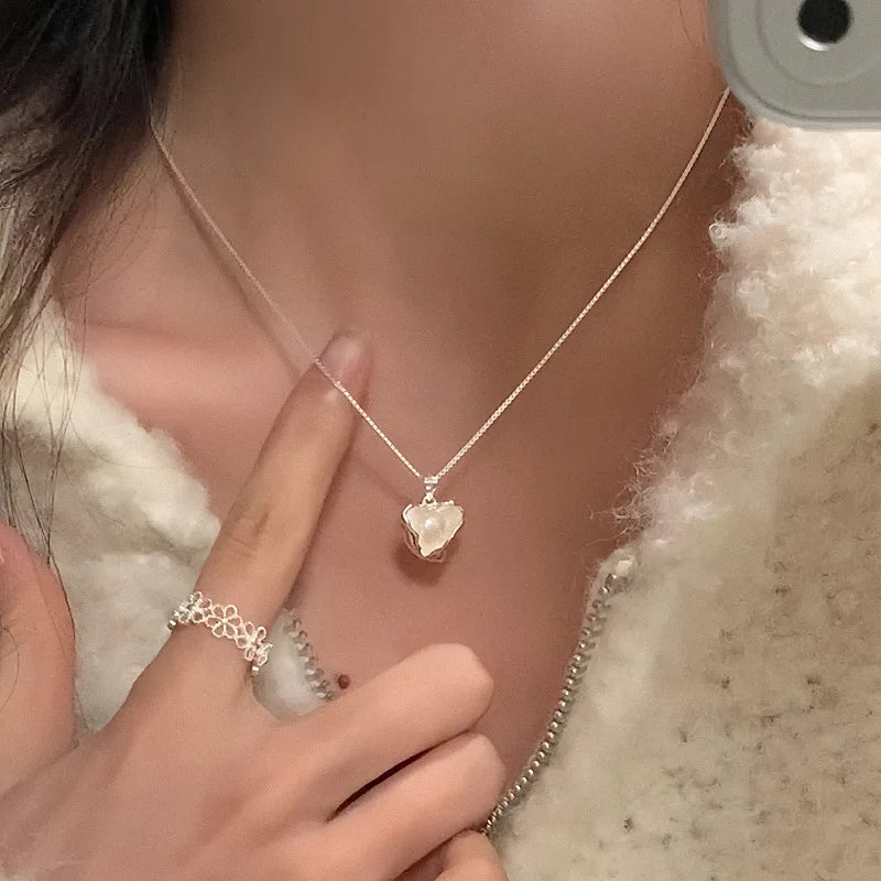 Natural Freshwater Pearl 925 Sterling Silver Necklace