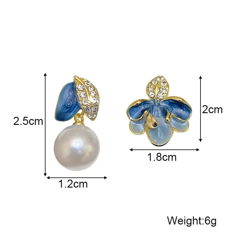 Bohemian Blue Geometric Earrings