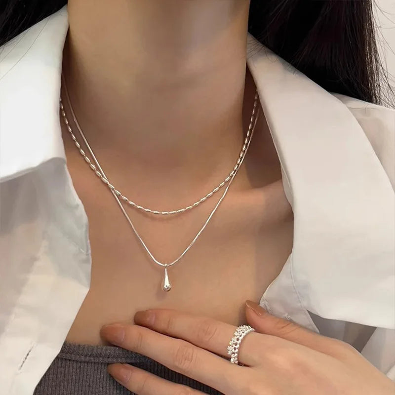 Natural Freshwater Pearl 925 Sterling Silver Necklace