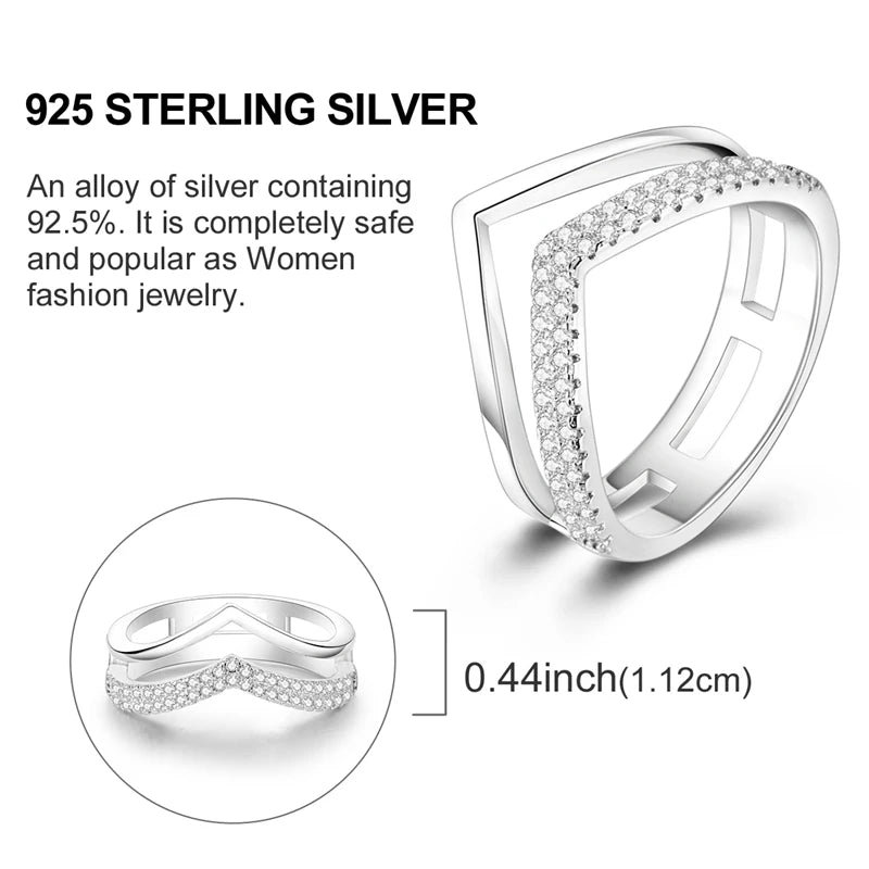 Star Moon 925 Sterling Silver Ring