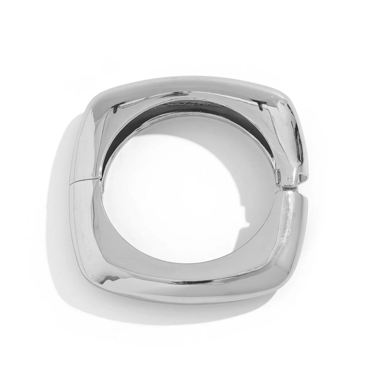Bold Punk Geometric Metal Cuff Bracelet